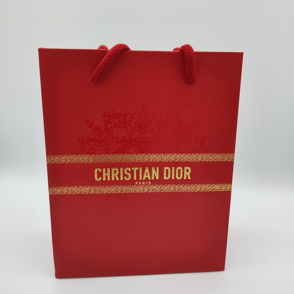Christian Dior Red Luxe Holiday Gift Bag – Limited Edition Elegance